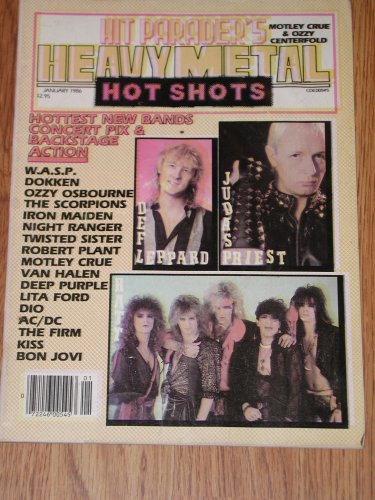 Hit Parader Magazine Back Issue - January 1986 Heavy Metal Hot Shots RATT Def Leppard Judas Priest Cover