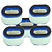 HIFROM Pack of 5 Replace Air Filter & Pre Filter Cleaner for Briggs & Stratton 498596 690610 697029 5059h 4207 30-033 John Deere M147431 + 273356s Filter Pre-Cleaner