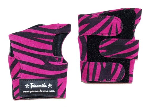 Power Wraps Gymnastics Wrist Supports - Animal Prints, Fuschia Zebra, M On Sale