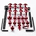 Pro-Bolt Aluminum Fairing Bolt Kit - Red FHO099-R