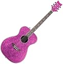 Daisy Rock Pixie Acoustic-Electric Pink Sparkle Guitar