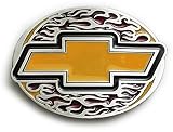 CHEVY FLAMES Belt Buckle Chevrolet GM Detroit