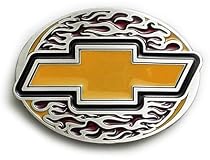CHEVY FLAMES Belt Buckle Chevrolet GM Detroit