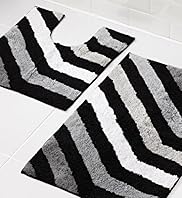 Diamond Ikat Bath Pedestal Mats