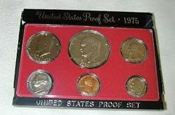 1975 US MINT PROOF 5 COIN SET ORIGINAL BOX