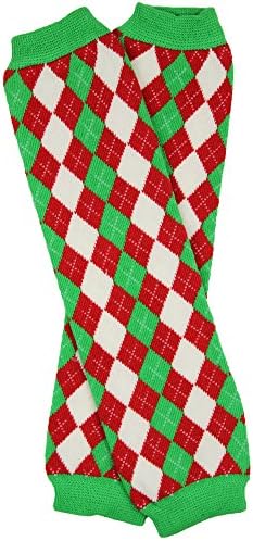 Christmas Baby & Toddler Leg Warmers in various styles by My Little Legs for boys & girls (Christmas Argyle)