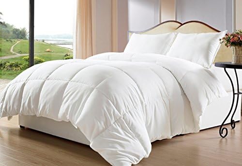 Queen White Comforter 88" x 88" | Hyperallergenic Down Alternative Duvet Insert by VirtueValue