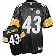 Troy Polamalu Pittsburgh Steelers #43 Replica Reebok NFL Football Jersey (Black)