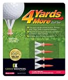 4 More Yards Plastic Golf Tees *4-Pack*