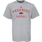Adidas Arkansas Razorbacks Ash Football Practice T-shirt