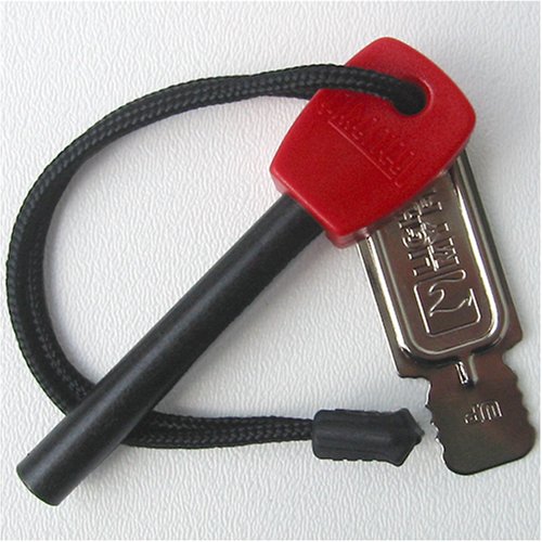 Swedish Firesteel - Army Model, Red Handle