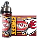 Kansas City Chiefs - NFL 24oz Stainless Steel Water Bottle with 360&Acirc;&ordm; Wrap