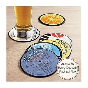 recycled lp drink coasters by Red Envelope