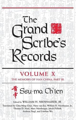 The grand scribe s records: volume x: the memoirs of ha…