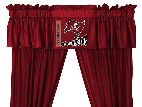NFL Tampa Bay Buccaneers - 5pc Jersey Drapes-Curtains and Valance Set