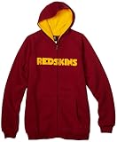 NFL Boys' Washington Redskins Sportsman Zip Ft Fleece Hoodie - R18C4Q06 (Cardinal, Large)