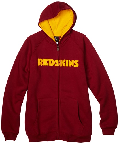 NFL Boys' Washington Redskins Sportsman Zip Ft Fleece Hoodie - R18C4Q06 (Cardinal, Medium)