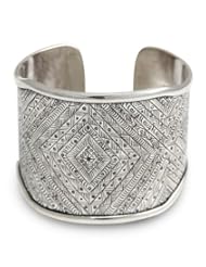 Sterling silver cuff bracelet, Lifes a Story - Handmade Sterling Silver Cuff Bracelet