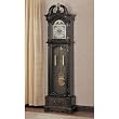 Deep Brown Finish Grandfather Clock By Coaster Furniture