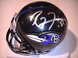 RAY LEWIS SIGNED AUTOGRAPHED BALTIMORE RAVENS MINI HELMET COA + HOLOGRAM