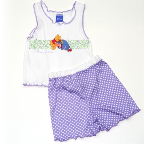 Toddler Size Winnie the Pooh Set Size 2T in purple and white