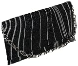 Exquisite Hand Beaded Vegan Clutch W/chain Strap 