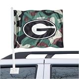 Georgia Bulldogs Camo Mascot Car Flag