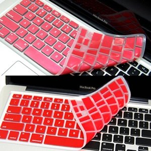 Bluecell 2 Pack Red Color Keyboard Cover for Apple Macbook Pro 13