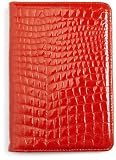 Cole Haan Hand-Stained Patent Leather Croco Print Cover (Fits 6 Display, 2nd Generation Kindle), Orange