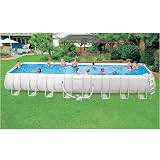 Intex 16Ft X32Ft X52 Rectangular Ultra Frame Aboveground Swimming Pool Set