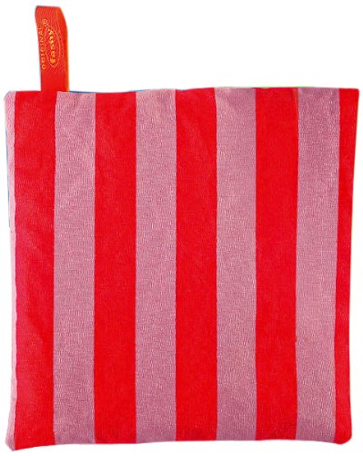 Imagen 4 de Fashy 6333 - Cojín de grano con funda de rayas, color rojo