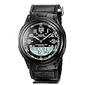 Men's Casio Black Ana-Digi Sport Watch - Black ( 10.5" )