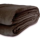 Jago KSDK04-Deep Mahogan Throw Blanket Fleece Blanket Supersoft Warm Deep Mahogany 200 x 220 cmby Jago