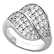 14K White Gold Diamond Ring - 1.00 Ct., GH SI1