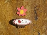 SUMMER FLOWER HAT CLIP / CUSTOM BALL MARKER - NEW