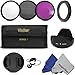 Professional Accessory Kit for CANON PowerShot SX500 IS Camera - Includes: Filter Kit (UV, CPL, FLD) + Lens Adapter Ring + Tulip Flower Lens Hood + Center Pinch Lens Cap + Cap keeper Leash + 2 MagicFiber Microfiber Lens Cleaning Cloths