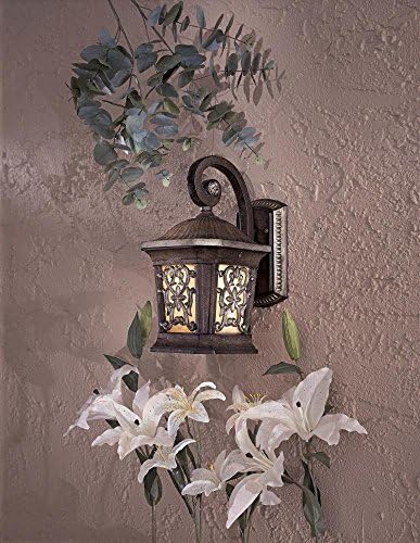1 Light Wall Lantern with Gold Finish 9110-198B-PL