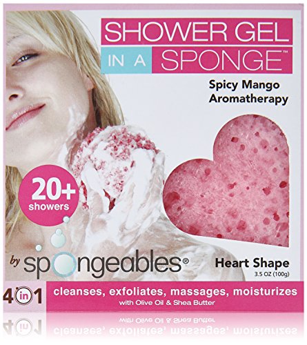 Spongeables Spa Shower Gel in a Sponge Aromatherapy, 3 Count Variety Pack, 3.5-Ounce Sponges