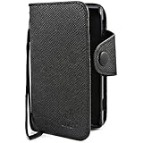 Smays M Folio Leather Wallet Case Cover for Sony Xperia E Dual C1605 C1604 Xperia E C1505 C1504 (Black)