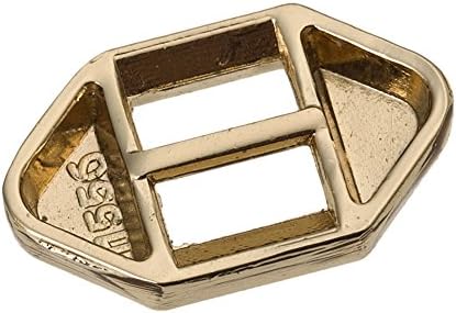 20PC Gold Plated Ribbon Slider Buckle Craft Embellishment R236