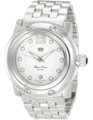 Glam Rock Womens GR1001B Miami White Dial Stainless Steel Watch