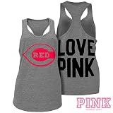 Cincinnati Reds Victoria's Secret PINK&Atilde;&macr;&Acirc;&iquest;&Acirc;&frac12; Heathered Racerback Tank