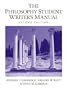 Philosophy Student Writer's Manual, The (2nd Edition)