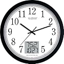 La Crosse Technology WT-3132 Atomic Dial Face Wall Clock with Digital