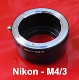 Nikon Lens to Micro 4/3 Four Thirds System Camera Mount Adapter, Olympus PEN E-P1, Panasonic Lumix DMC-GF1, GH1, G1