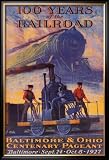 100 Years Railroad Framed Poster Print, 26x38