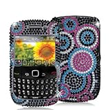 Blackberry Curve 8520/8530/9300 Bubble Diamante Protector Cover Full Rhines ....