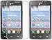 2x LG Sunrise L15C L15G / Lg Lucky L16C L16G Premium Clear LCD Screen Protector Guard Kit (2 pieces by GUARMOR)