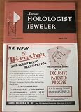 American Horologist and Jeweler April 1959 ( Vulcion Wrist Alarm, Tissot Rotar, Largest Revolving Clock, Pulse Counter Wrist Watch, Language of Gems)