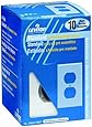 Leviton 88003-WMP 10 pack 1 Gang Wallplates, Duplex Receptacle, White